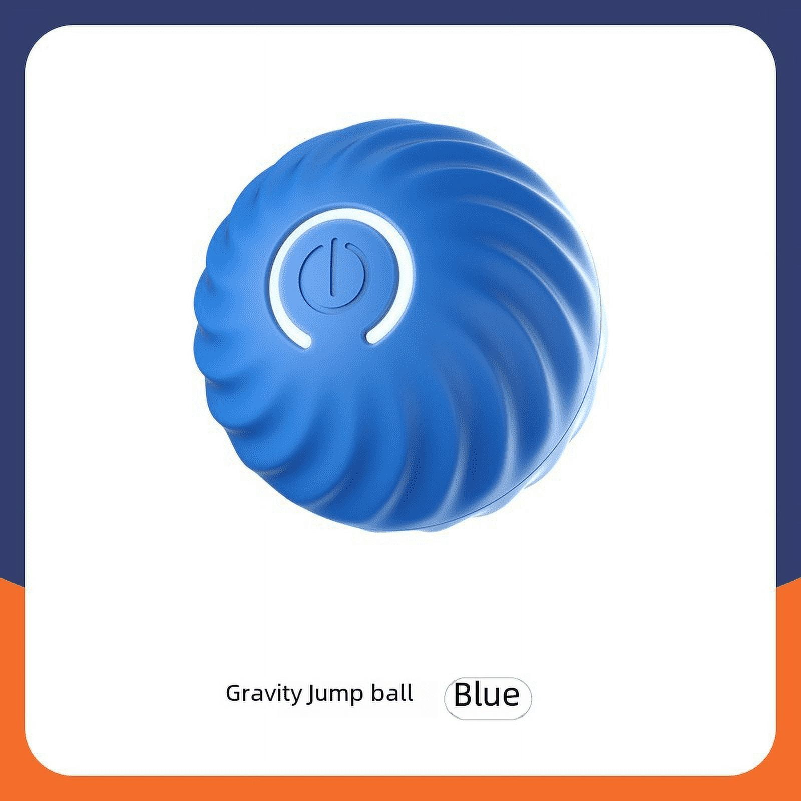 Pelota Eléctrica Interactiva Para Gatos - Recargable USB, Movimiento Aleatorio, Silenciosa, Color Azul