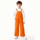thumbnail image 4 of Cowsor Girls Loose Fit Denim Bib Baggy Overall Jumpsuit Straight Wide Leg Stretchy Jean Pants Fashion, 4 of 7