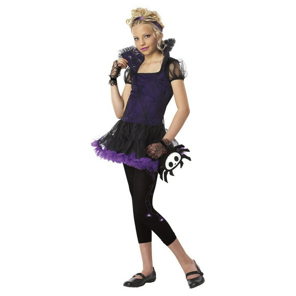 Skelanimals Girl's Purple and Black Timmy The Spider Halloween Costume - Small