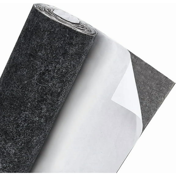 15.5 x 78.5 Black Adhesive Felt Sheets Fabric Sticky Sheets Fabric Peel Stick DIY