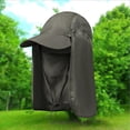 thumbnail image 3 of Coofit Sun Cap Foldable Practical Summer Sun Protection Hat Fishing Hat for Outdoors, 3 of 10
