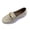 Beige, variant on Brown Womens Casual Spring Low Cut Flat Shoes Round Toe Metal Decoration Vintage Wearable Flock