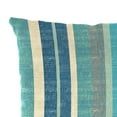 thumbnail image 4 of Jordan Manufacturing 13" x 20" Bristal Bashful Teal Stripe Rectangular Outdoor Lumbar Throw Pillow (2 Pack), 4 of 8