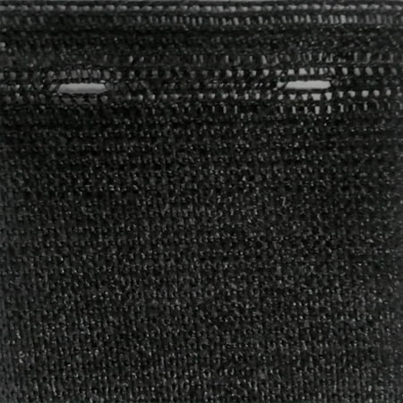 JFN Knitted PE Privacy Screen, 6' x 50', Black