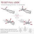 thumbnail image 4 of Pink 60" Snow-Flocked Pencil Christmas Tree | Auto Open, Slim Design for Living Room & Holiday Decor | Artificial Xmas Tree with Steel Base, 4 of 7