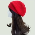 thumbnail image 3 of CNKOO Autumn winter simple knit hat Woolen hat pile pile hat, 3 of 5