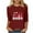 Red 3, variant on BLTIBY Valentines Day Shirts for Women Love Heart Printed Crew Neck 3/4 Sleeve Tshirt Holiday Loose Fit Casual Pullover Tops Red 3 S