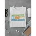 thumbnail image 3 of Beach Please Cool Waves Art T-Shirt Men -Image by Shutterstock, Male 3X-Large, 3 of 4