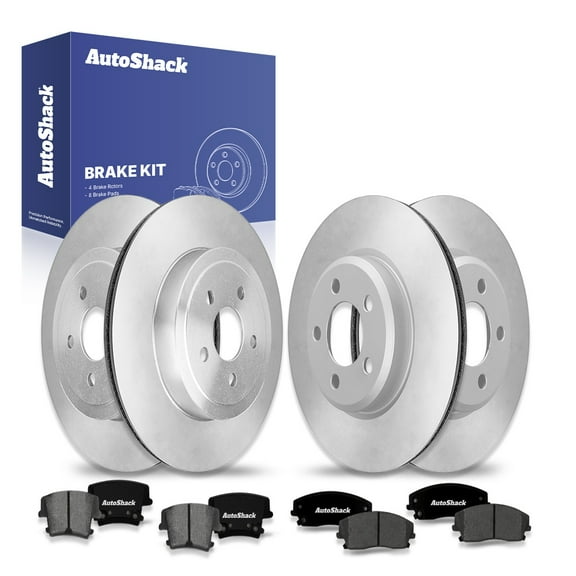 AutoShack Front Vented & Rear Vented Brake Rotors   Ceramic Pads 12-PC Brake Kit Replacement for 2007-2010 Dodge Charger 2012-2014 Dodge Charger 2008-2010 Chrysler 300 2014 Chrysler 300