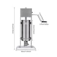 thumbnail image 2 of PEAKORA5L Commercial Stainless Steel Churro Maker Machine 4-Nozzle Latin Fruit Machine 30*65cm, 2 of 10