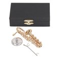 thumbnail image 2 of Mini Saxophone Model, Vivid Decoration Miniature Saxophone Portable Exquisite Lifelike With Base For Home For Musician, 2 of 8