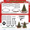 thumbnail image 5 of Teblint Christmas Train Set Toys, Hanging Train Toys Around & Under The Christmas Tree w/ Smoke Light & Sound, Indoor Christmas Decoration Toy Train Gifts for Kids Age 3-12, 5 of 9