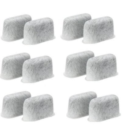 Recirculating Charcoal Filter Kit - 24-Pack Replacement Charcoal Water Filters for Cuisinart Coffee Machines