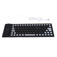 thumbnail image 2 of Silicone Keyboard, Fully Sealed Design, Silent Soft Comfortable, USB Wired Waterproof Dustproof Silent Keyboard for PC, Acid Proof, Easy to Carry, 2 of 7