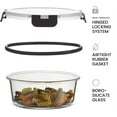 thumbnail image 4 of 24 Piece Glass Airtight Storage Containers with Lids - Leak Proof, Dishwasher Safe Glass Food Storage Containers for Meal Prep or Leftovers, 4 of 8