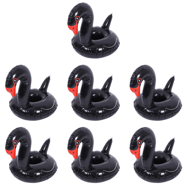 (746694 Extensión) Fiesta en La Piscina Fiesta Flotador Piscina Posavasos Inflable Flotador Piscina Soporte para Inflable Flotador para (posavasos Cisne Negro)