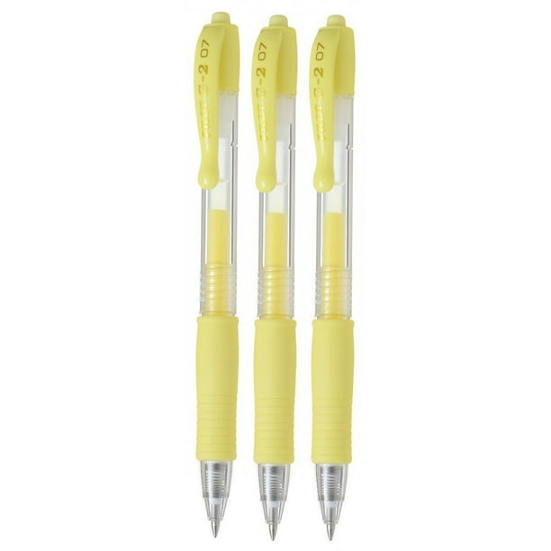 Pilot G2 Retractable Pastel Gel Ink Rollerball Pens, Fine Point 0.7mm