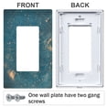 thumbnail image 3 of Yayeee Rocker Switch Wall Plate 2-Gang 4.7"x4.6" Home Decorative Outlet Cover, Star Map, 3 of 6