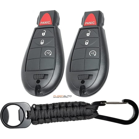 JalopyTrade Pair New Remote for 2009-2012 Dodge RAM 1500 2500 3500 Pickup Remote Start KEYLESS Remote Key FOB FOBIK (2-DO-GR-PC)