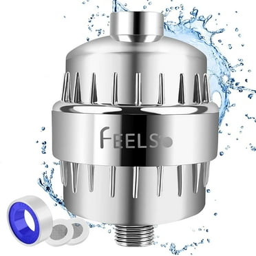 18-Stage Shower Filter for Water Softener - Promotes Glowing Skin, Nails & Hair