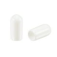 thumbnail image 1 of Uxcell 100pcs Round Rubber End Caps 5mm White Vinyl Cover Screw Thread Protectors, 1 of 6