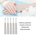 thumbnail image 3 of Dead Skin Remover Fork, Stainless Steel 5pcs Fine Trimming Fork Cuticle Pusher  for Home Use, 3 of 8