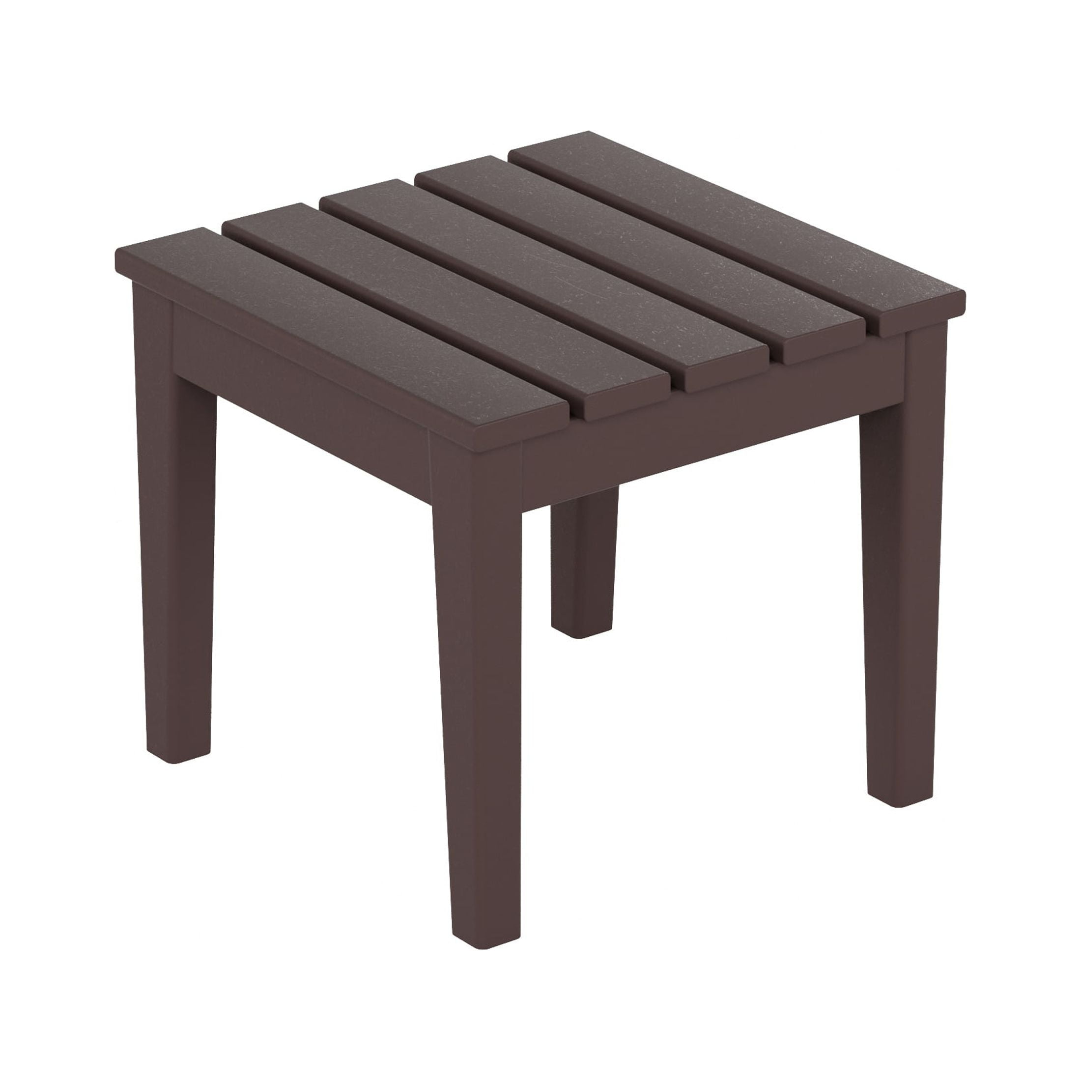 WestinTrends Ashore 3 Piece Patio Rocking Chair Set, All Weather Poly Lumber Adirondack Rocker Bistro Set Porch Patio Chairs Set of 2 with Large Side Table, Dark Brown