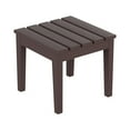 thumbnail image 2 of WestinTrends Ashore 3 Piece Patio Rocking Chair Set, All Weather Poly Lumber Adirondack Rocker Bistro Set Porch Patio Chairs Set of 2 with Large Side Table, Dark Brown, 2 of 11