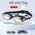 thumbnail image 1 of Gafas de natación HD para adultos, gafas de natación antivaho, venta al por mayor, gafas para miopía, gafas de natación impermeables de silicona para hombres y mujeres, 1 of 5