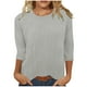 thumbnail image 1 of Fiudx Ropa de Mujer Blusa Casual de Manga Corta con Cuello En V de Color Sólido para Mujer, 1 of 6