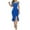 Blue, variant on RYRJJ Womens Wedding Guest Dress Off Shoulder Bodycon Dress Ruffle Hem Split Cocktail Evening Party Midi Dresses(Army Green,L)