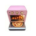 thumbnail image 4 of Large Capacity Countertop Oven with Air Frying Function, Toaster, Broiler, and Baking Capabilities for Healthy Cooking, Featuring Stainless Steel Finish and Visible Window in Pink Color, 4 of 9