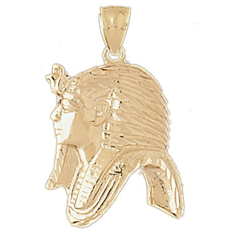 14K Yellow Gold King Tut Pendant - 36 mm