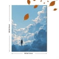 thumbnail image 3 of Qisvanset Person Standing on Clouds Canvas Wall Art 15.75x11.81 Inches, 3 of 8