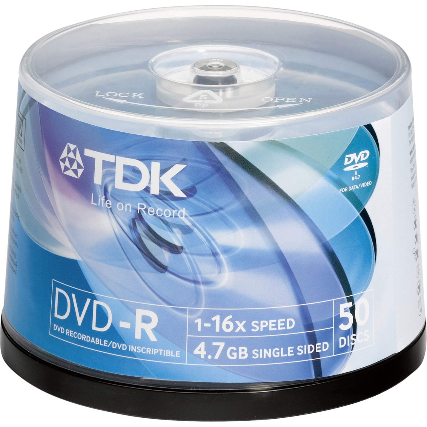 CheckOutStore (50) Premium 16x DVD-R 4.7GB in Tape Wrap (White