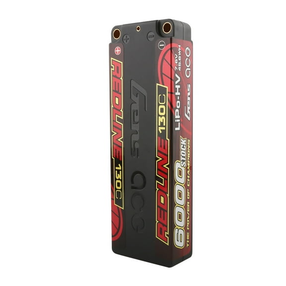 Gens Ace Redline Series 8200mAh 2S1P 7.6V 130C HardCase HV Lipo Battery for RC Car