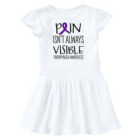 

Inktastic Fibromyalgia Awareness Pain Isn t Always Visible Gift Toddler Girl Dress