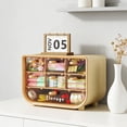 thumbnail image 4 of Organizador de Escritorio con Múltiples Cajones Transparentes para Cosméticos, Artículos de Papelería y Pequeños Accesorios de Escritorio: Caja de Plástico Compacta para Tocador de Dormitorio U Ofici, 4 of 6