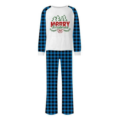 

Act Now! HIMIWAY Christmas Pajamas Christmas Prints Family Matching Long Sleeve Tops+Pants Set Family Matching Sets Women XL