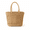 light coffee color, variant on Handwoven Straw Tote Bag Open-Weave Grid Summer Beach Shoulder Purse with Built-in Privacy Lining and Large Capacity Trapezoid Silhouette for Vacation and Daily Travel