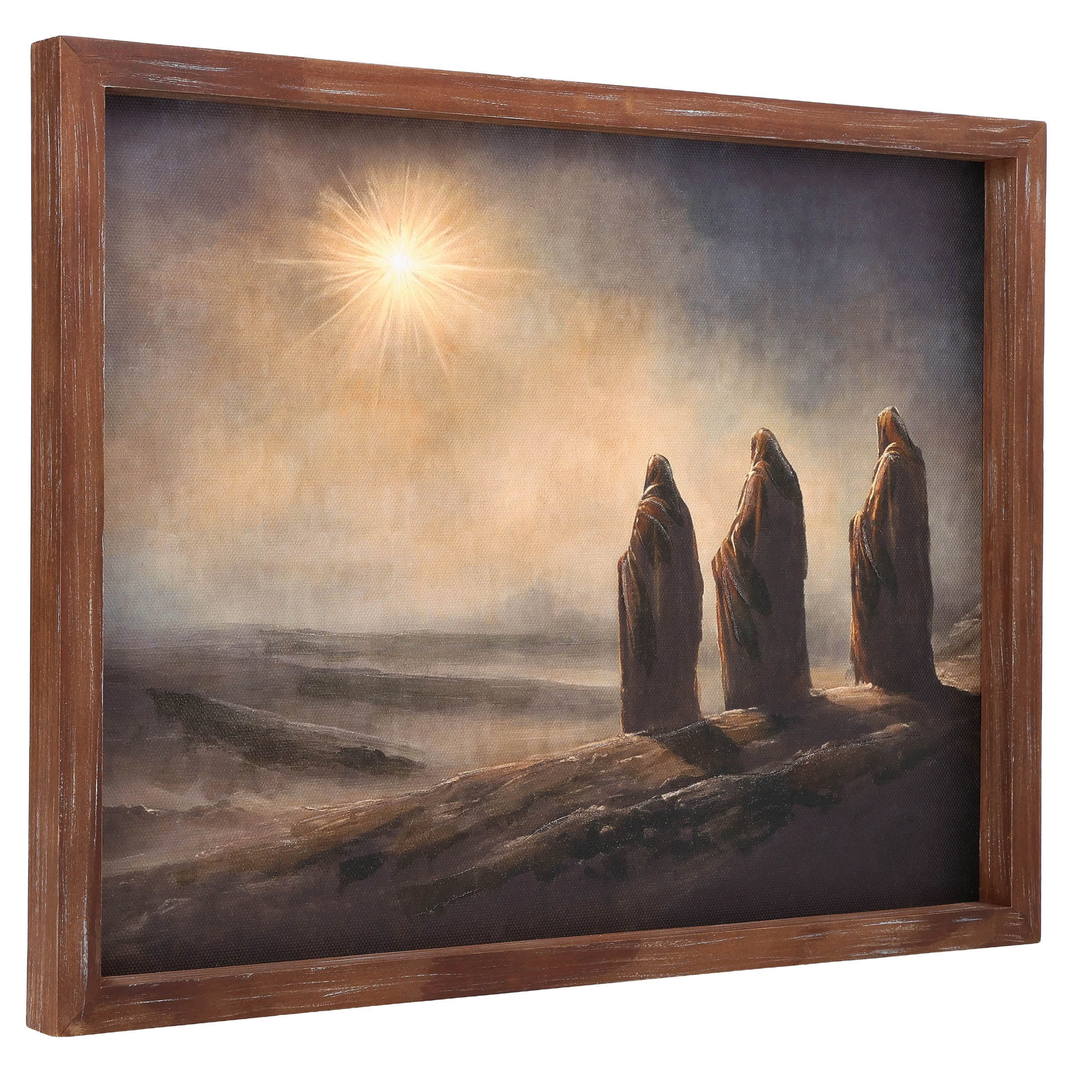 Three Wise Men Framed Christmas Wall Art, Multicolor, 14" x 11", by Holiday Time
