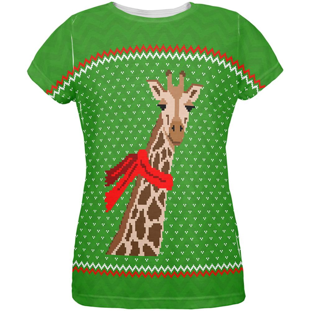 Ugly Christmas Sweater Big Giraffe 