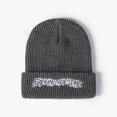 thumbnail image 1 of Gorro de lana para mujer, estilo otoño e invierno, gorro de moda con punta fría y letras bordadas, gorro de punto cálido para hombre, 1 of 6