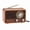 Wood Grain Color, variant on Retro Wood Grain 3-Band Radio Portable Wireless Speaker, AM/FM/SW Radio, TF Card & USB MP3 Playback, Rechargeable Stereo Speaker with Backlit Knob