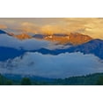 thumbnail image 2 of Grandmaison, Mike 24x17 White Modern Wood Framed Museum Art Print Titled - Canada, BC Sunset on the Canadian Rockies, 2 of 4