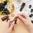 thumbnail image 3 of 24sets 24Sets Essential Oil Roller Inserts Kit Stainless Steel Roller Balls and Black Bottle Cap for 5~15ml Essential Oils Cosmetics Bottle 9mm inner diameter Black DIY, 3 of 7