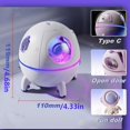 thumbnail image 4 of 1pc 220ML Rechargeable Space Capsule Air Humidifier, USB Ultrasonic Cool Mist Aromatherapy Water Diffuser With Led Light Astronaut, 4 of 5