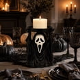 thumbnail image 6 of 2Pack Halloween 3D Printed Ghost Face Candle Holder Halloween Decor, Spooky Raised Hands Candle Stand, Gothic Figure Tabletop Mantel Decoration for Halloween Party Home Display, 6 of 8
