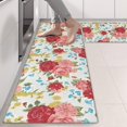 thumbnail image 2 of Kitchen Rugs Sets Of 2,Pioneer Flower Floral Print Pattern Anti Fatigue Kitchen Mat Rugs Non Slip Washable,Decorative Kitchen Floor Mats for Kitchen,Sink,Laundry,17"X47", 2 of 5