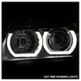 thumbnail image 2 of For 07-08 BMW 328xi 4dr E90/E91 Sonar Light Bar DRL Projector Headlights (Black) YD-PRO-BMWE9005V2-AM-BK, 2 of 4